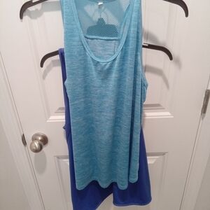 Bundle Tank Tops Ictive Sz XL Blue & Danskin Now Purple Activewear Tank Tops